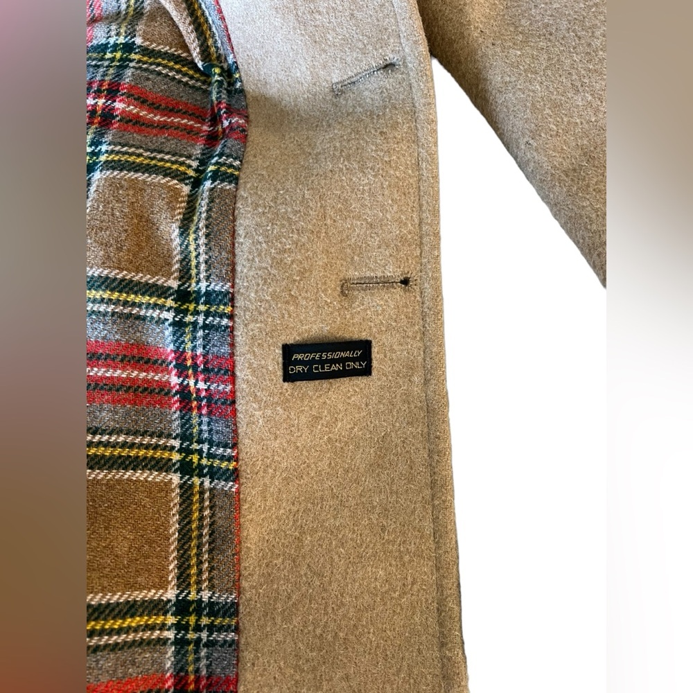 Vintage ZERO KING Size 42 Corduroy Coat Plaid Wool Lining USA Brown Mens - Picture 10 of 16